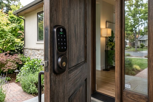 Medeco high security lock Menlo Park luxury home
